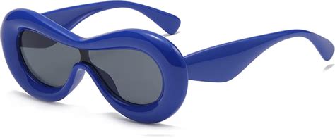 inflated oval frame sunglasses|Amazon.com: Pro Acme Oversized Inflated Sunglasses Women .